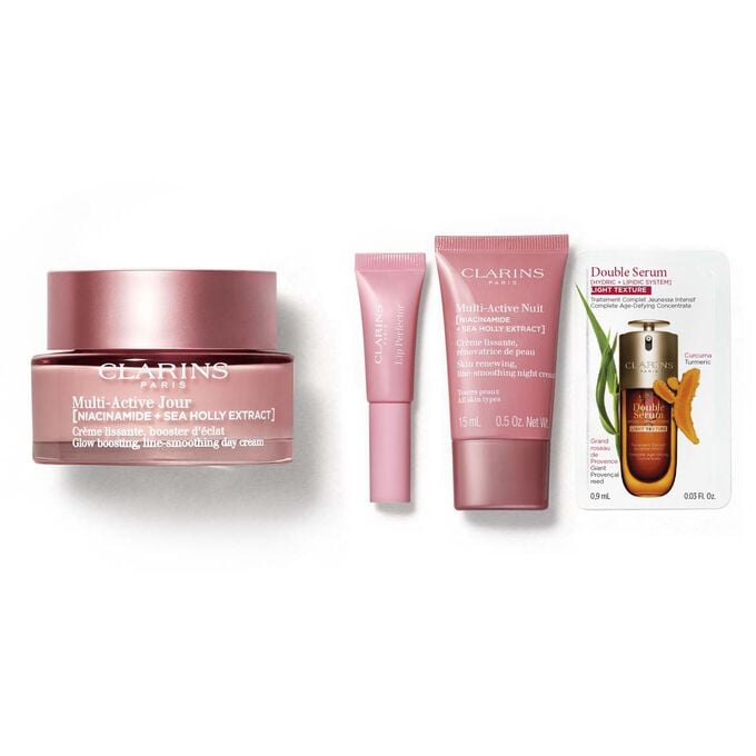 Colecci&oacute;n Multi-Active: Rutina de cuidado facial con niacinamida para suavizar las primeras arrugas y potenciar la luminosidad