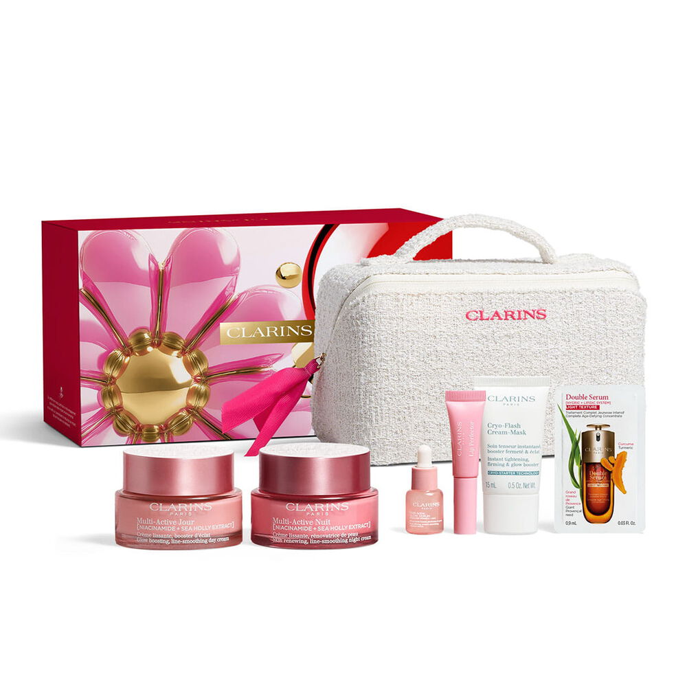 Colecci&oacute;n Multi-Active: Rutina completa de cuidado facial con niacinamida para suavizar las primeras arrugas y potenciar la luminosidad