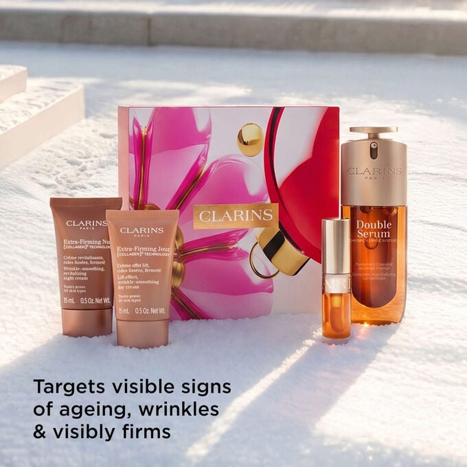 Colecci&oacute;n DOUBLE SERUM &amp; Extra-Firming: Rutina antiedad para combatir los signos de la edad, suavizar las arrugas y reafirmar la piel