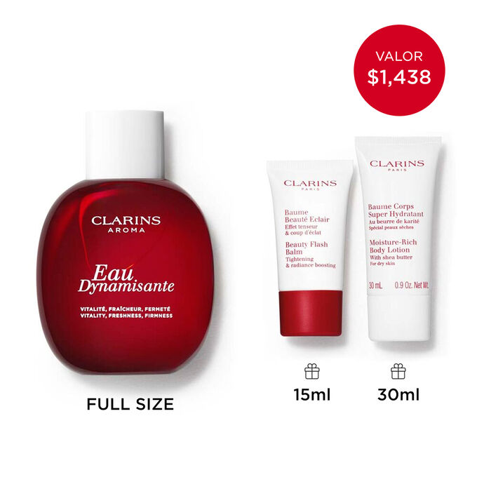 Colecci&oacute;n Eau Dynamisante: Set de cuidado facial y corporal energizante e hidratante para revitalizar la piel