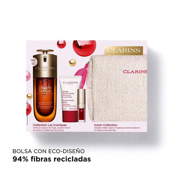 Colecci&oacute;n DOUBLE SERUM y Beauty Flash Balm: Rutina de cuidado facial para potenciar la longevidad de la piel, reafirmar y devolver luminosidad.
