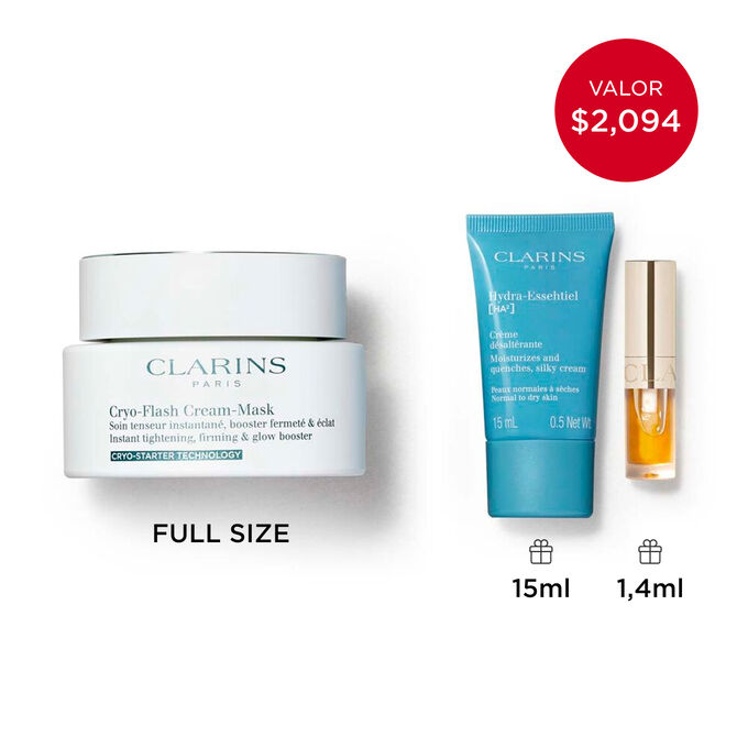 Colecci&oacute;n Cry Flash Mask- Rutina de cuidado facial para hidratar, iluminar y reafirmar la piel