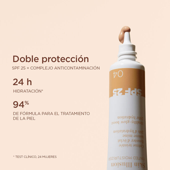 Skin Illusion Tinted Moisturizer SPF25- Crema Hidratante con Color