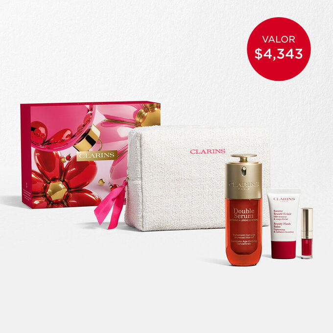 Colecci&oacute;n DOUBLE SERUM y Beauty Flash Balm: Rutina de cuidado facial para potenciar la longevidad de la piel, reafirmar y devolver luminosidad.