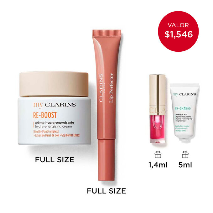 Colecci&oacute;n My Clarins: Set de cuidado y maquillaje para pieles j&oacute;venes, hidratadas y labios realzados