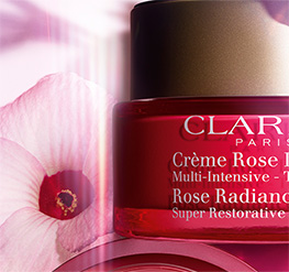 Envase de Crème Rose con flor de hibisco