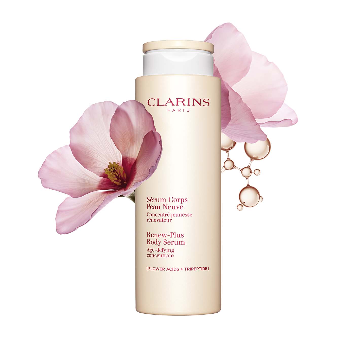 Clarins Renew-Plus Körperserum – Anti-Aging Pflege Mit AHA & Pro-Collagen, 200 Ml Für Glatte, Straffe Haut