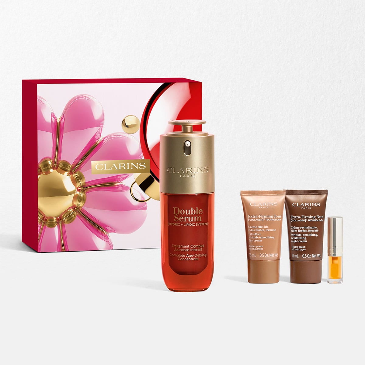 Colecci&oacute;n DOUBLE SERUM &amp; Extra-Firming: Rutina antiedad para combatir los signos de la edad, suavizar las arrugas y reafirmar la piel
